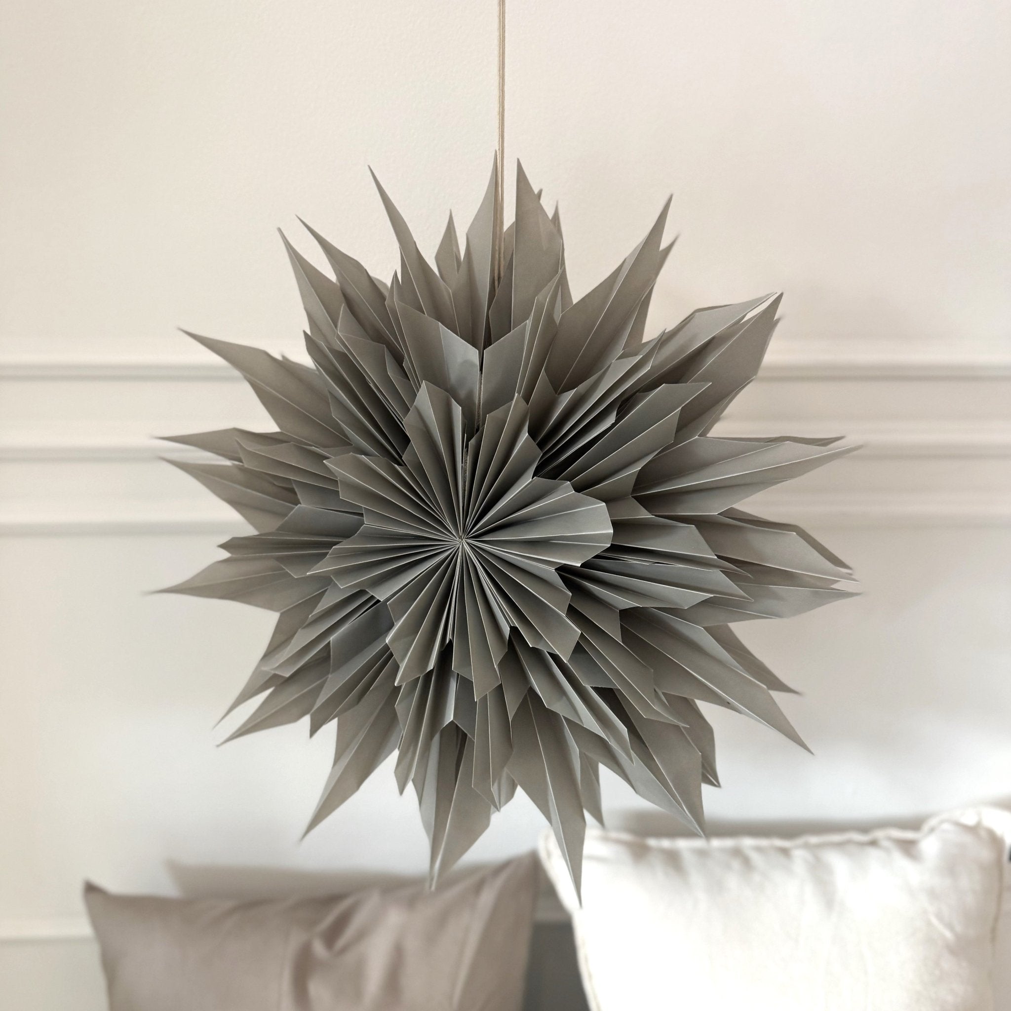 Only Natural Papierstern STAR S grau | Ø40cm - Sir Henrys