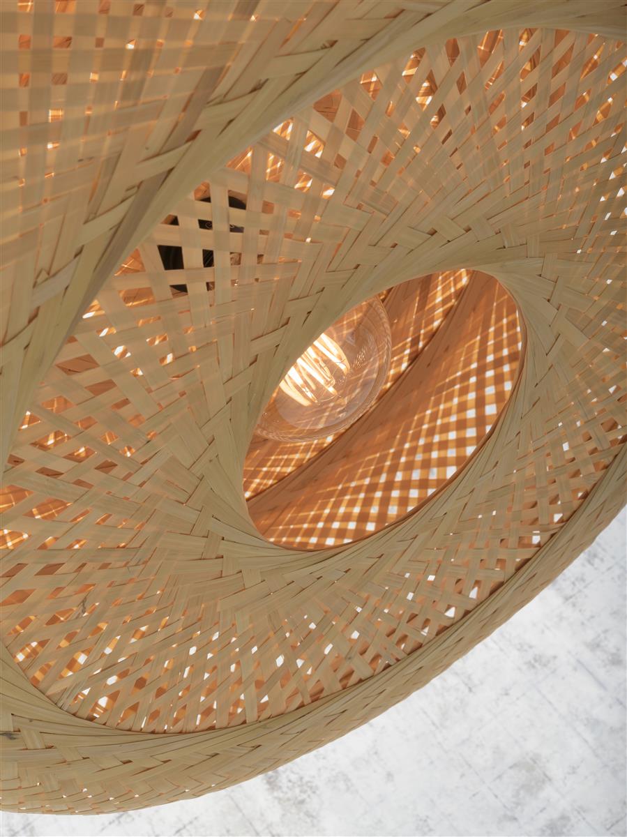 Good&Mojo Stehlampe PALAWAN braun | 77x77x176cm