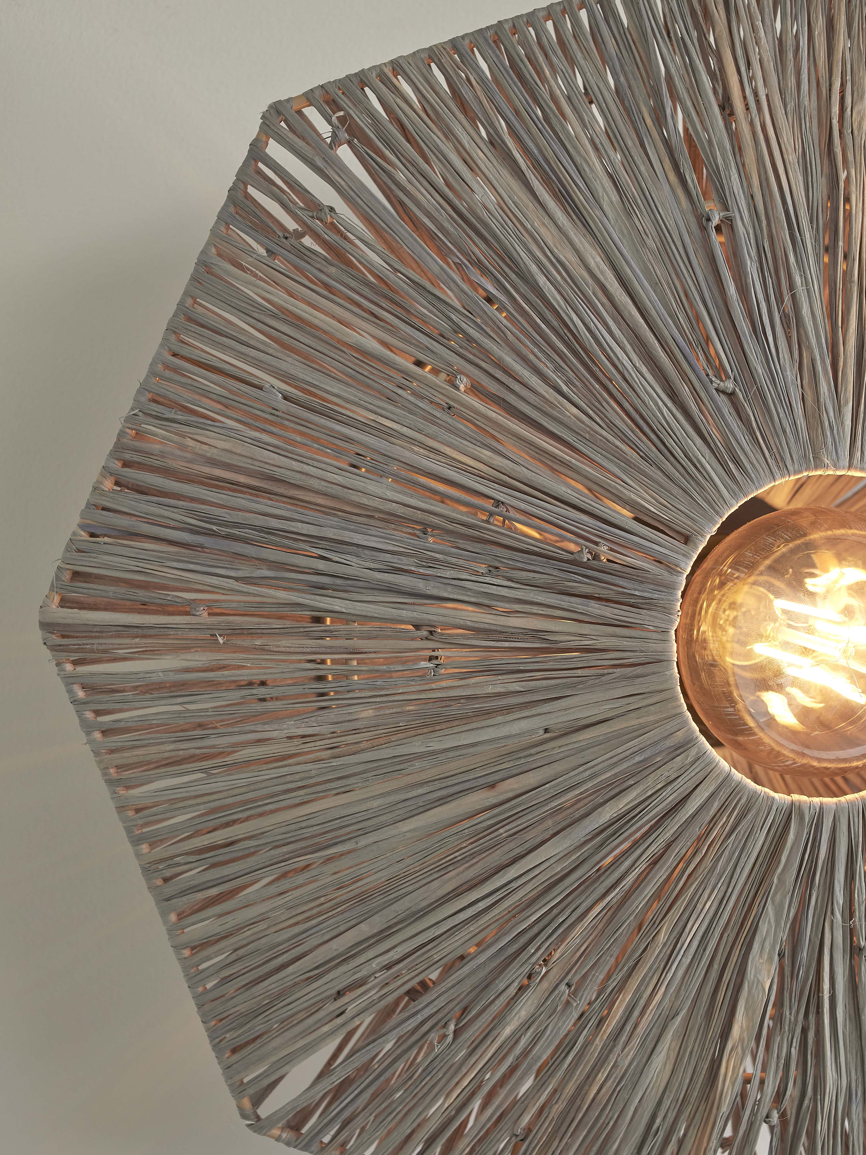 Good&Mojo Deckenlampe PANAMA grau | 45x45x5cm