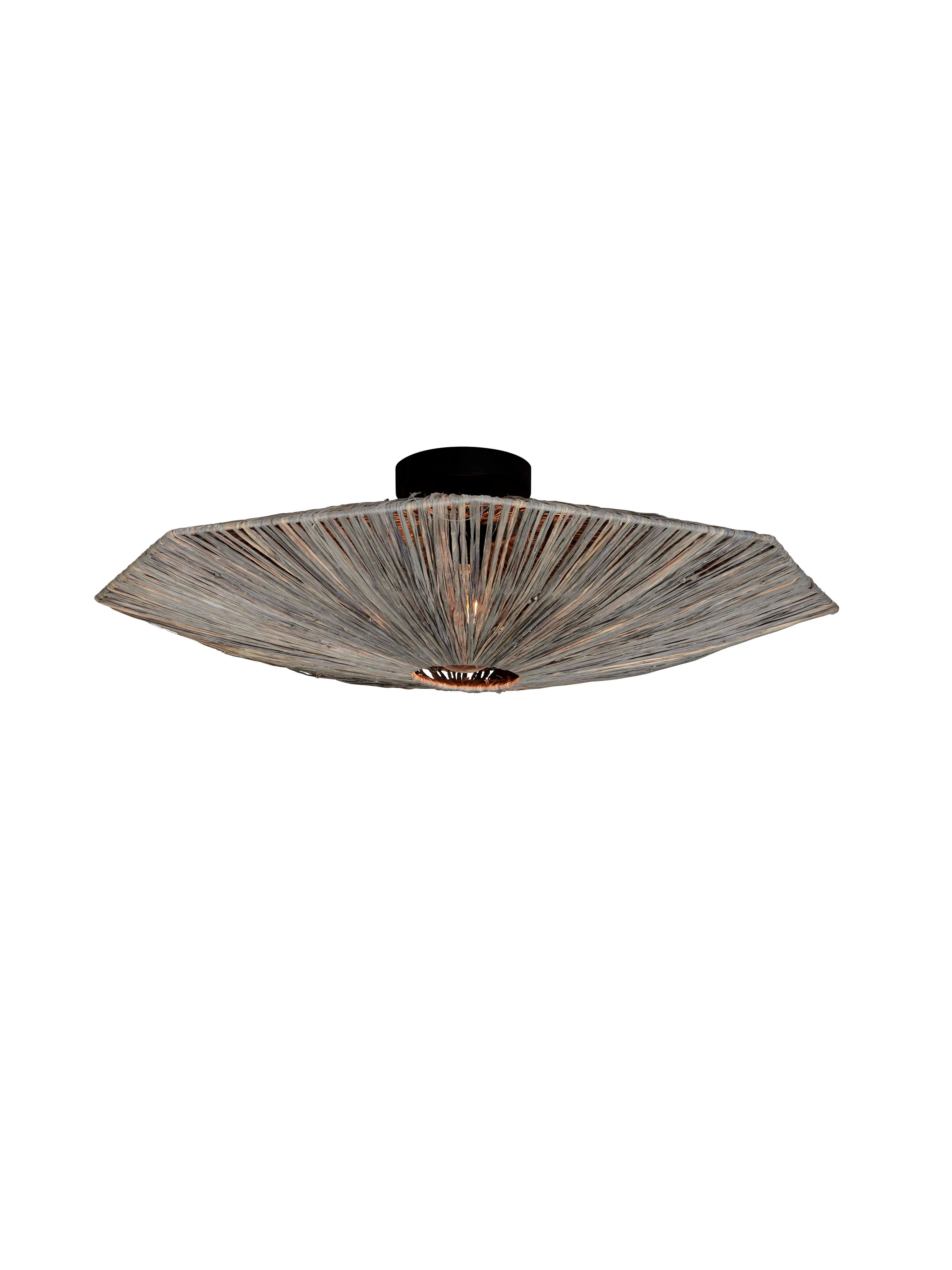 Good&Mojo Deckenlampe PANAMA grau | 65x65x7cm