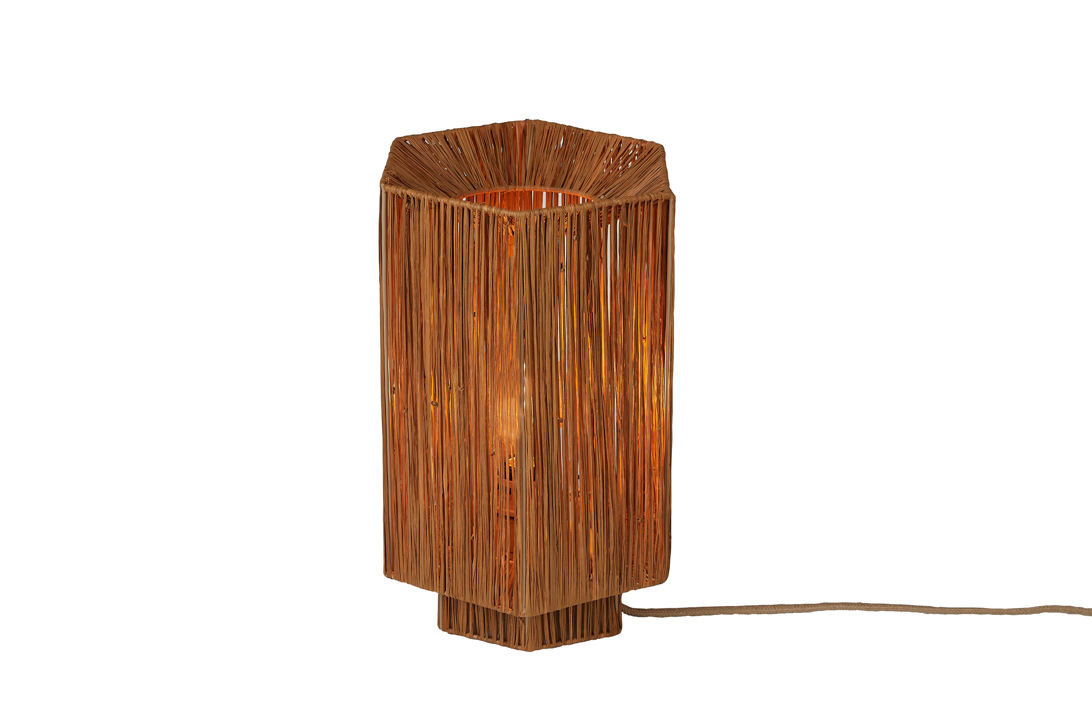 Good&Mojo Tischlampe PANAMA braun | 36x24x36cm