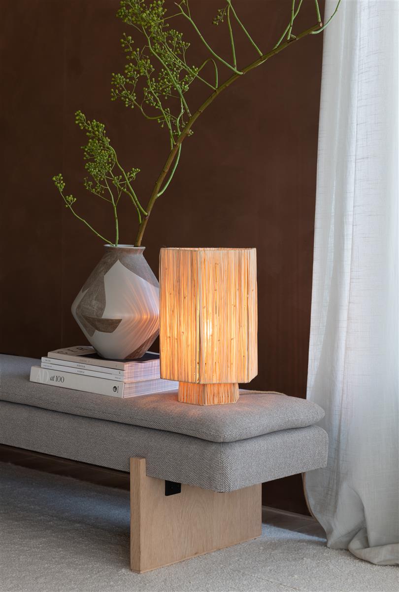 Good&Mojo Tischlampe PANAMA natur | 36x24x36cm