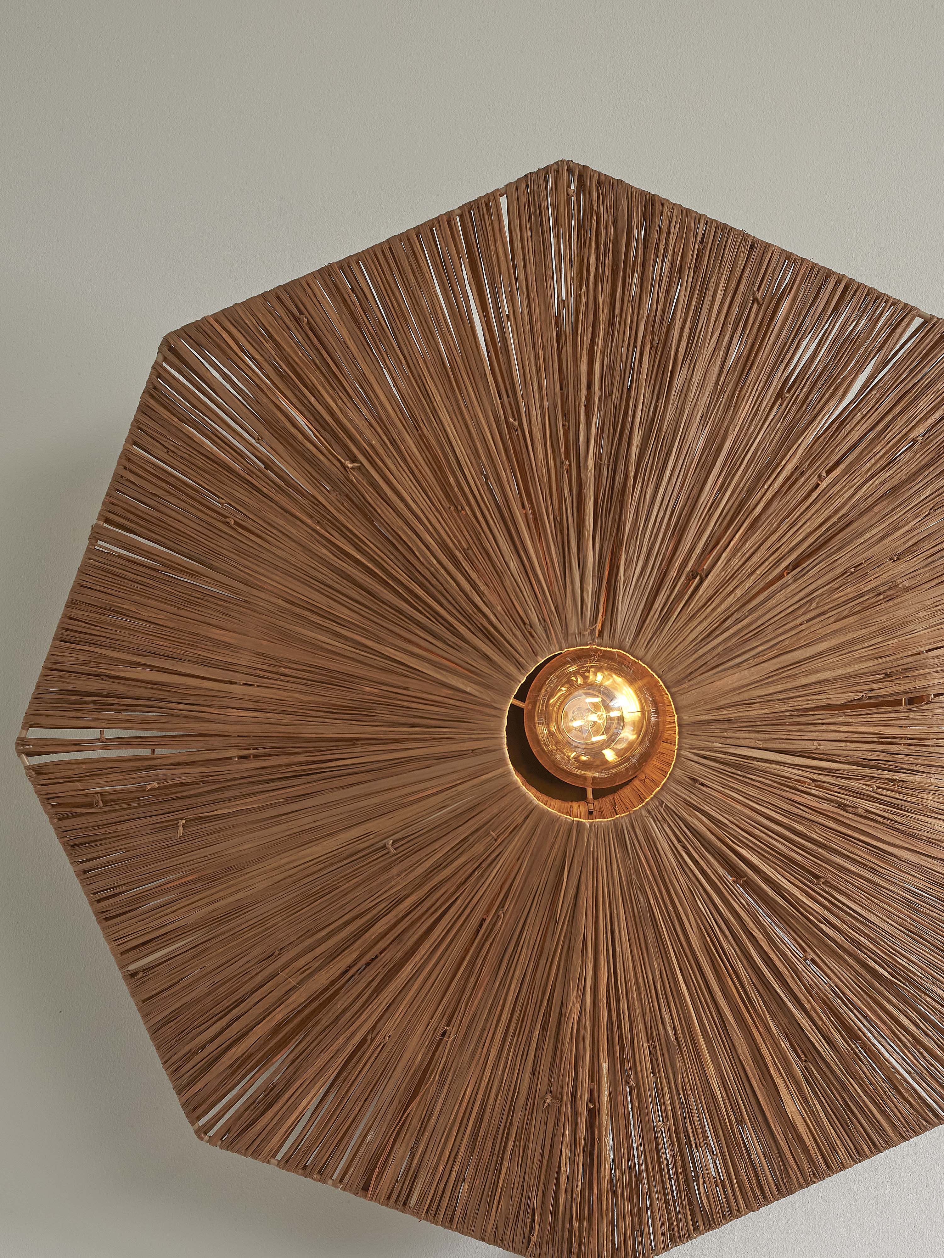 Good&Mojo Wandleuchte PANAMA braun | 65x7x65cm