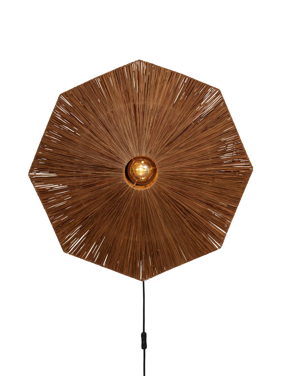 Good&Mojo Wandleuchte PANAMA braun | 65x7x65cm