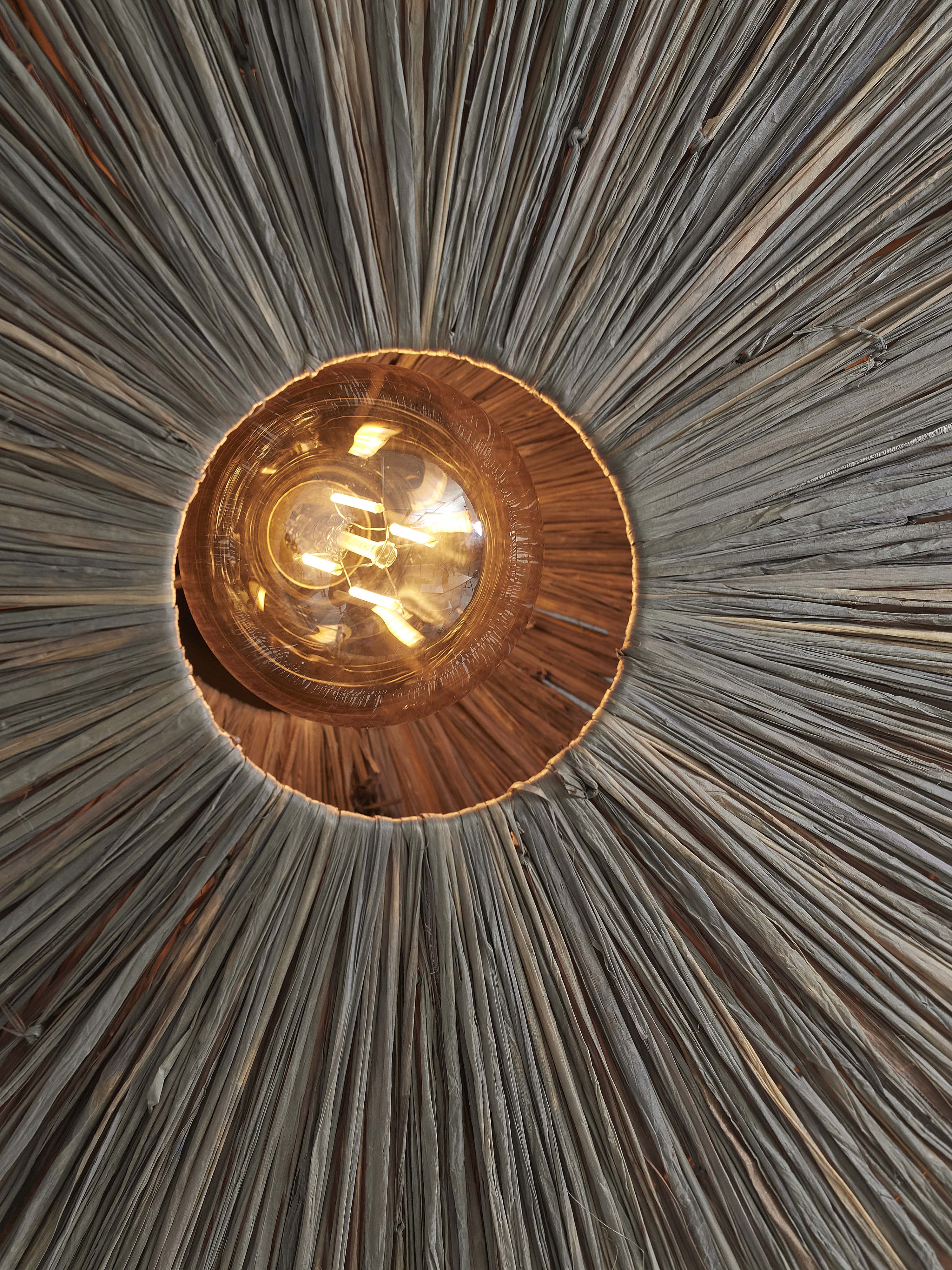 Good&Mojo Wandleuchte PANAMA grau | 65x7x65cm