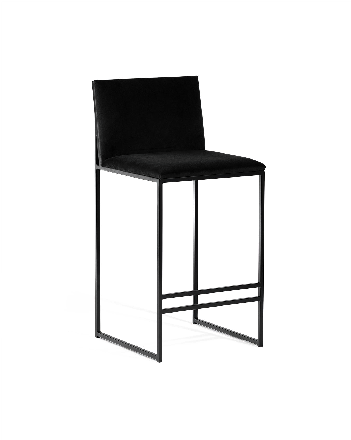 by Crea® Barhocker PHILIP Samt Jade Black