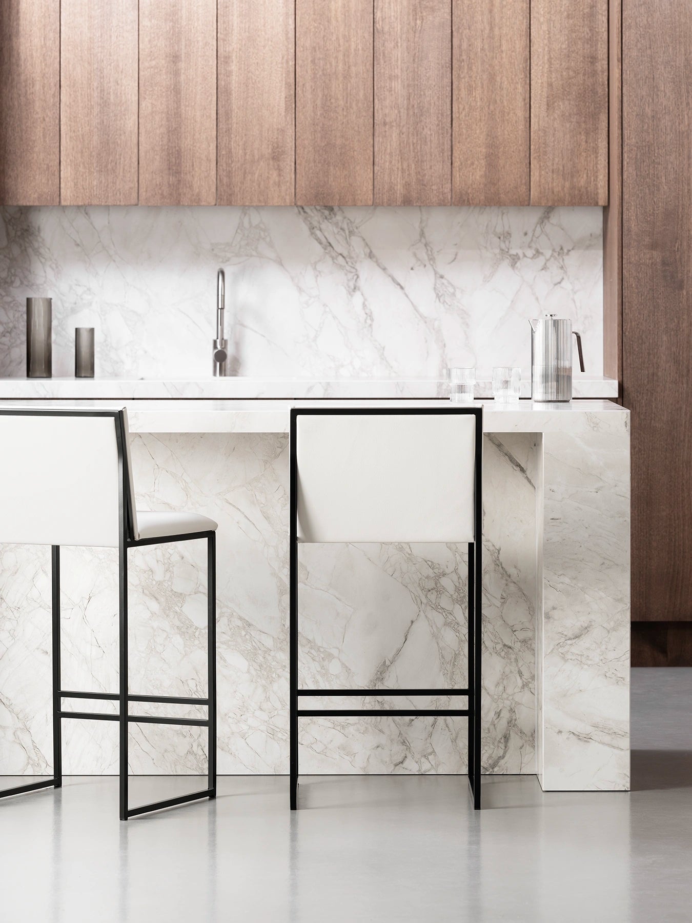 by Crea® Barhocker PHILIP Leder Ivory