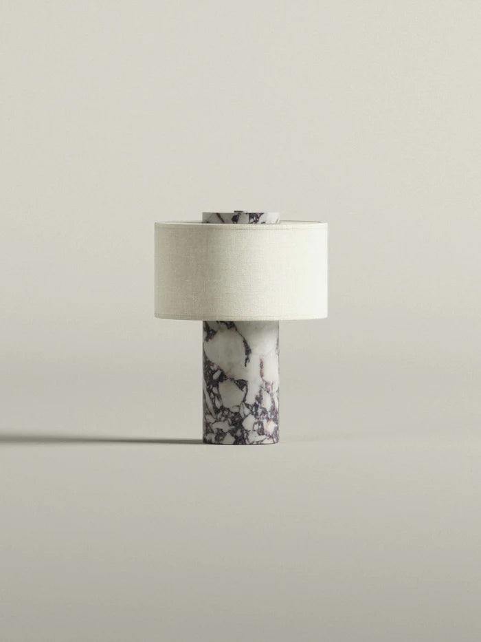 Blossholm Tischleuchte AURIE Vioala Marble portable | Ø 18x24cm