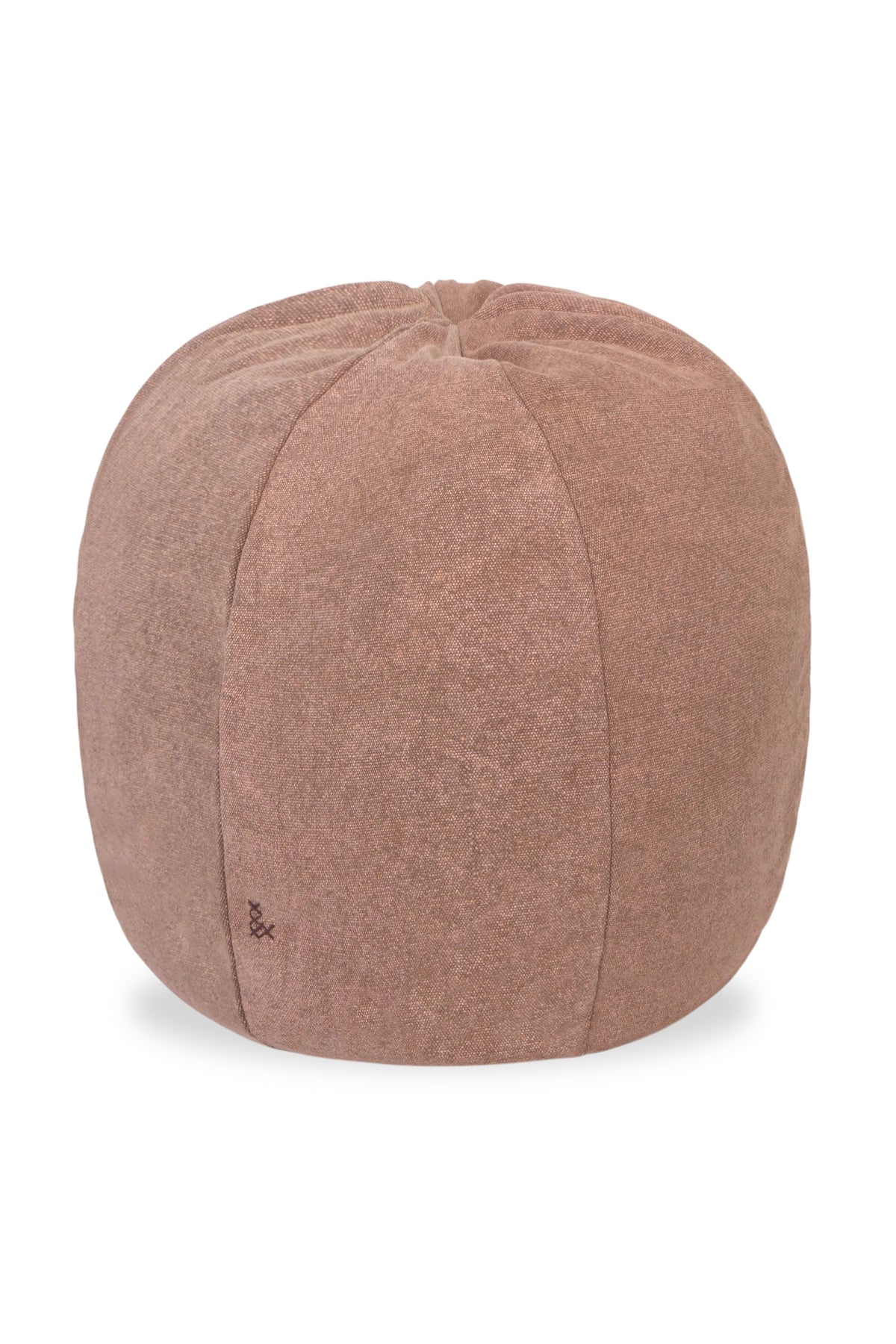 Lorena Canals Stonewashed Pouf Soil Brown | 60x50cm