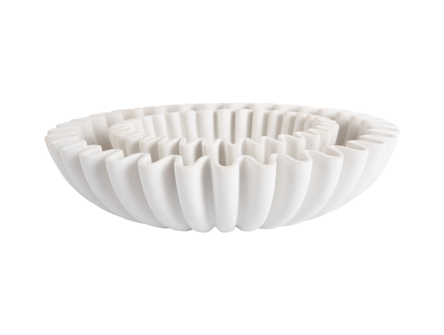 Present Time Schale WAVE L weiß | Ø 30x7 cm - Sir Henrys
