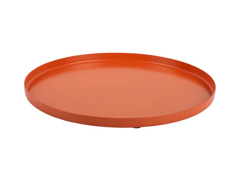 Present Time Tablett SERVIR S bright orange | Ø 30x1,5 cm - Sir Henrys
