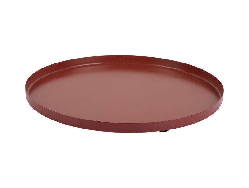 Present Time Tablett SERVIR S red ochre | Ø 30x1,5 cm - Sir Henrys