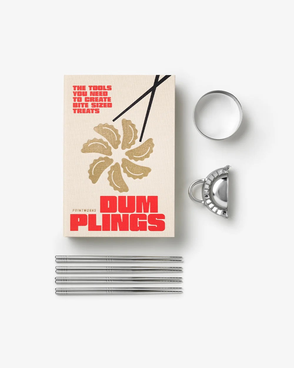 PRINTWORKS Küchenutensilien THE ESSENTIALS - DUMPLING TOOLS beige | 28x19x6cm