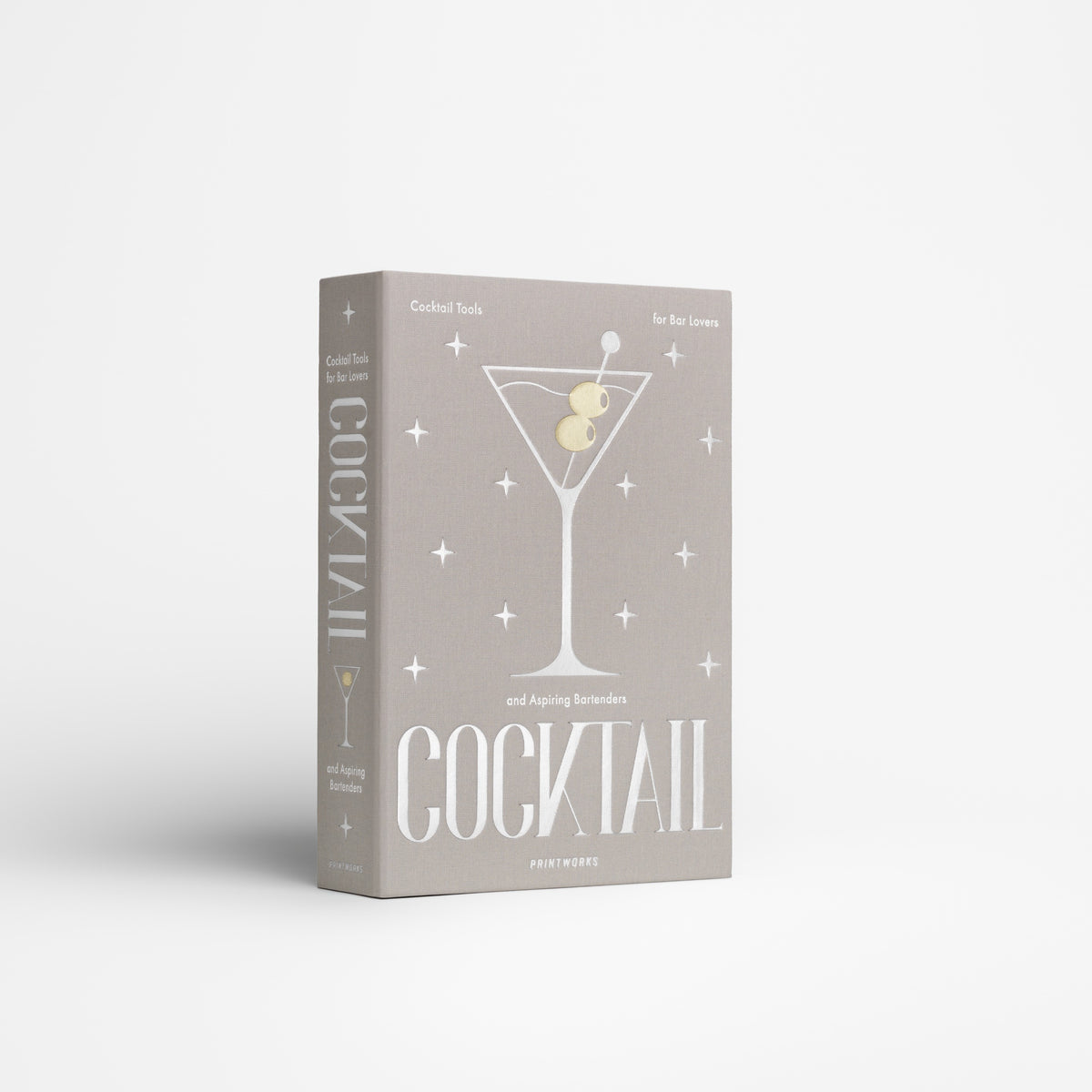 PRINTWORKS Küchenutensilien THE ESSENTIALS - COCKTAIL TOOLS hellgrau | 25,4x17,7x4cm