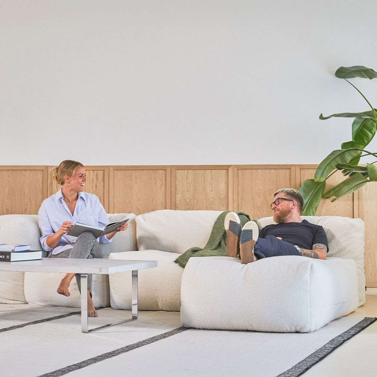 SACKit Soft Sofa Indoor CORNER | 95x95x70cm - Sir Henrys