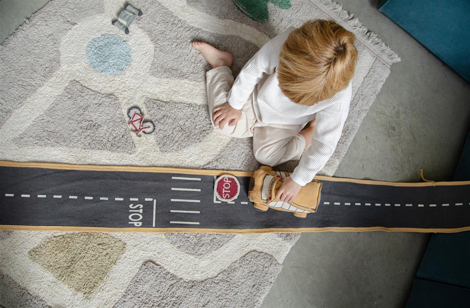 Lorena Canals Spielzeug Ride & Roll SCHOOL BUS | 24x24cm