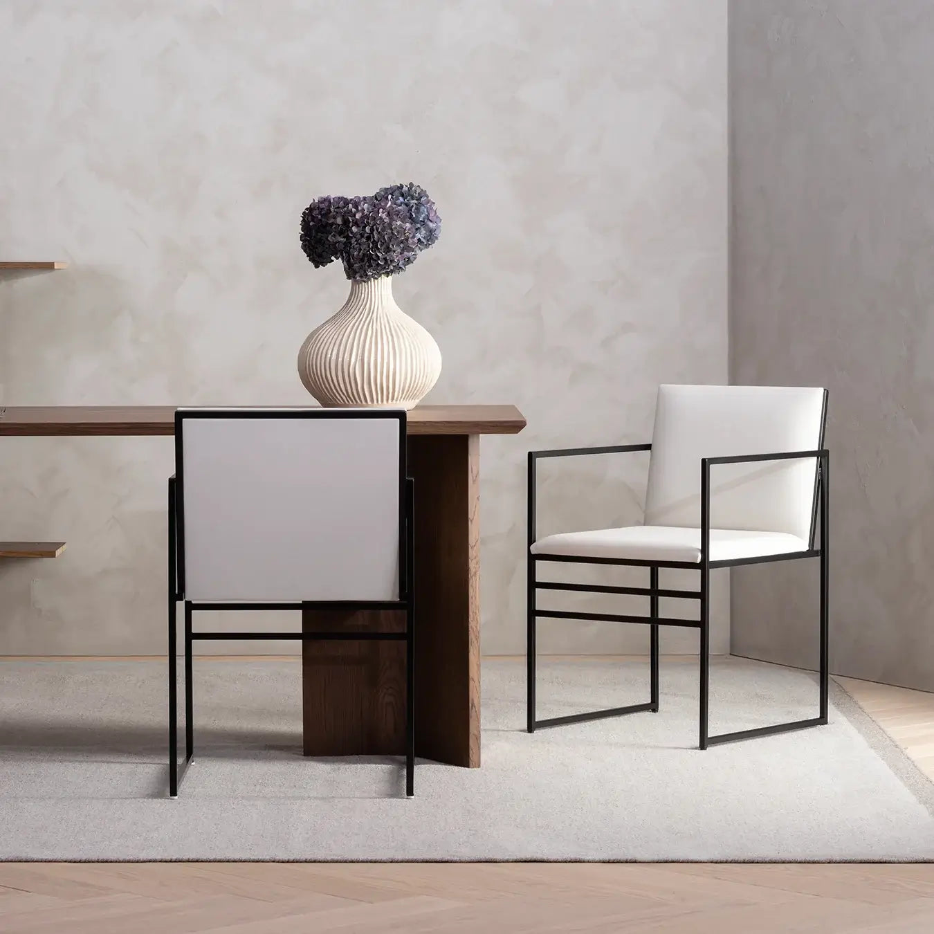 by Crea® Esszimmerstuhl SELLA Leder Ivory