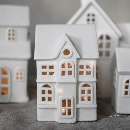 Storefactory Dekohaus BYN Nr 1 weiß | 10x9x14 cm - Sir Henrys