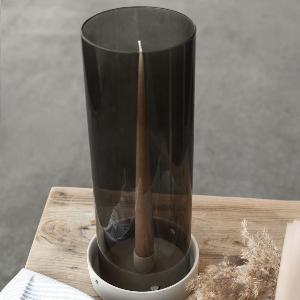 Storefactory Glaszylinder STORM gerade braun | Ø 13x38 cm - Sir Henrys