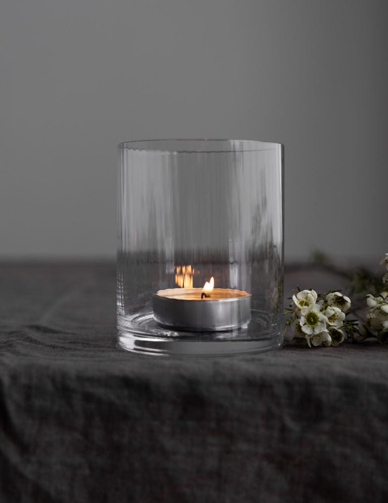 Storefactory Kerzenhalter RAMSJÖ LARGE klarglas | Ø 10 cm - Sir Henrys