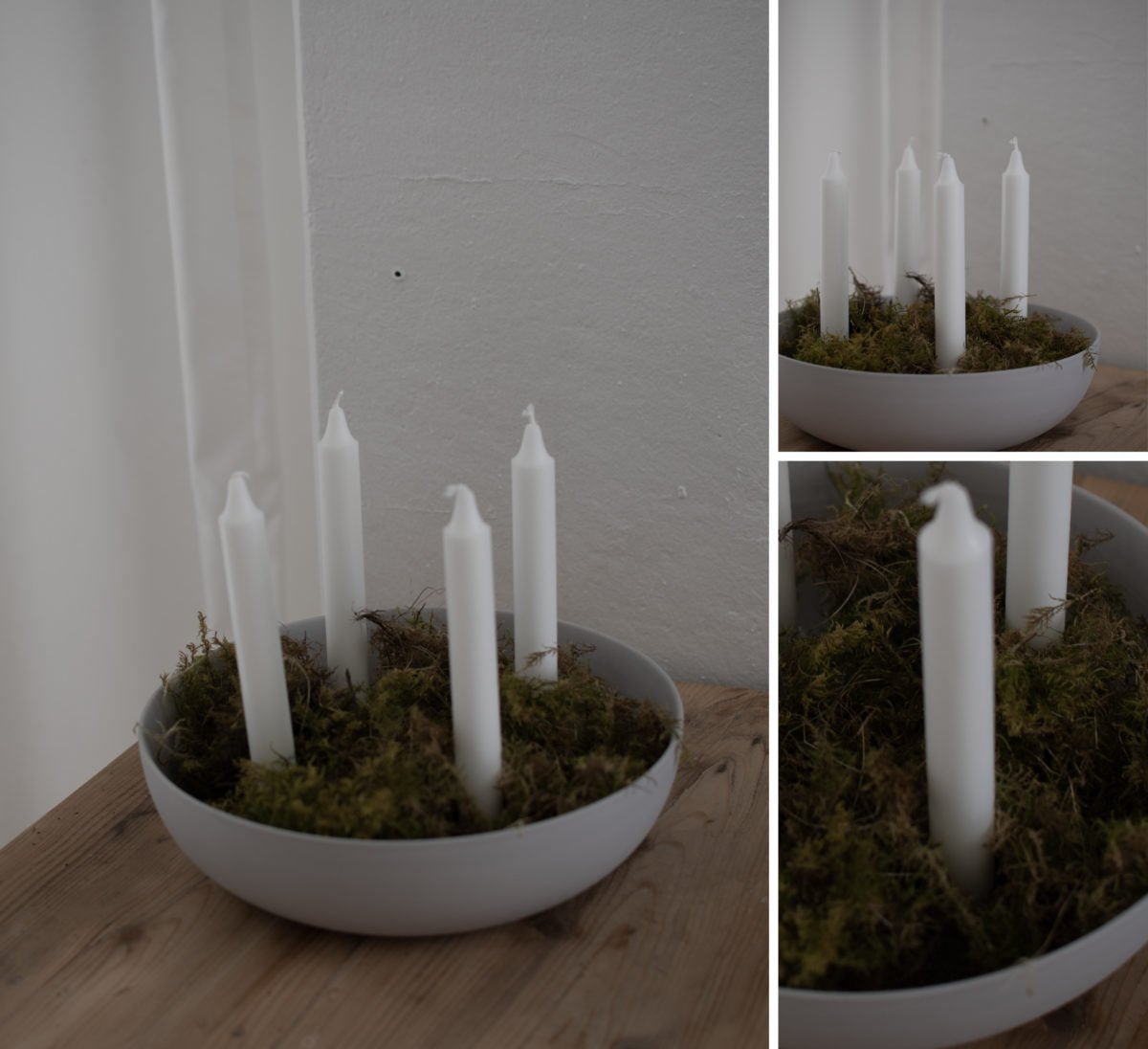 Storefactory Kerzenständer GRANHOLMEN XXL 4er hellgrau | Ø29x8cm - Sir Henrys