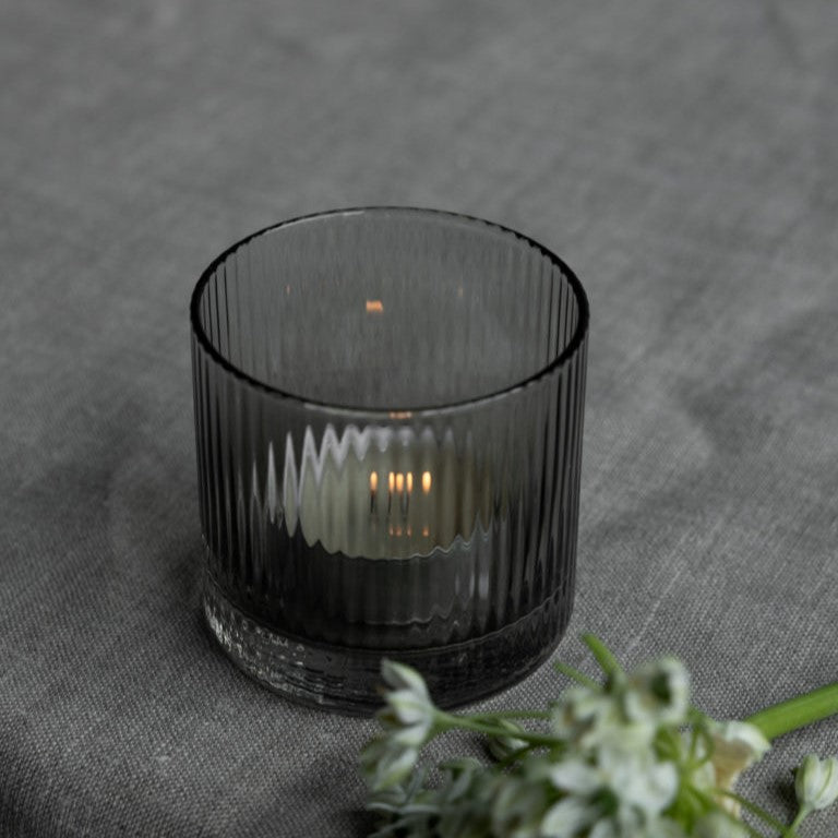 Storefactory Teelichthalter RAMSJÖ S grau | 7x7x8 cm - Sir Henrys