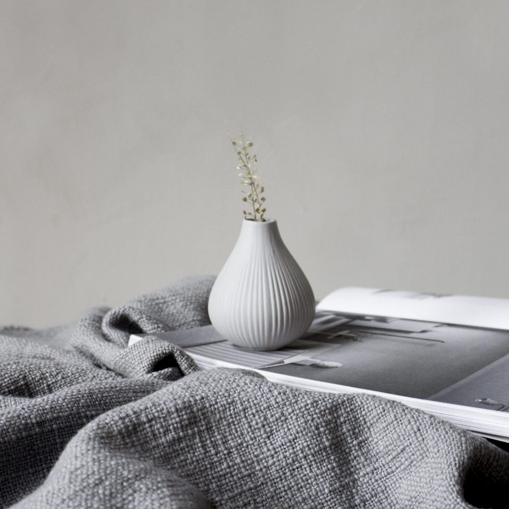 Storefactory Vase EKENAS S grey hellgrau | Ø 8x9 cm - Sir Henrys