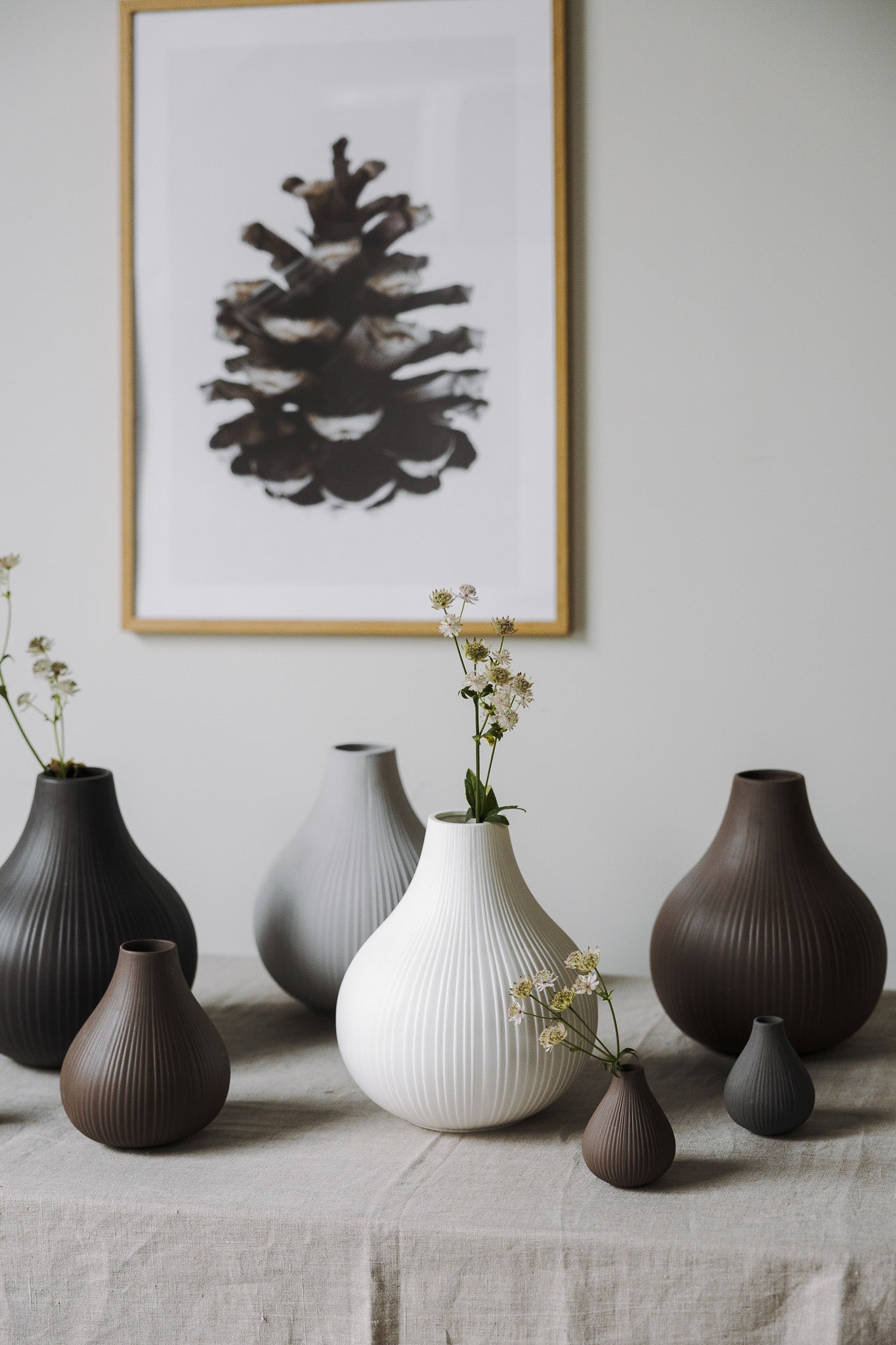 Storefactory Vase EKENAS XL weiß | Ø 21x25 cm - Sir Henrys