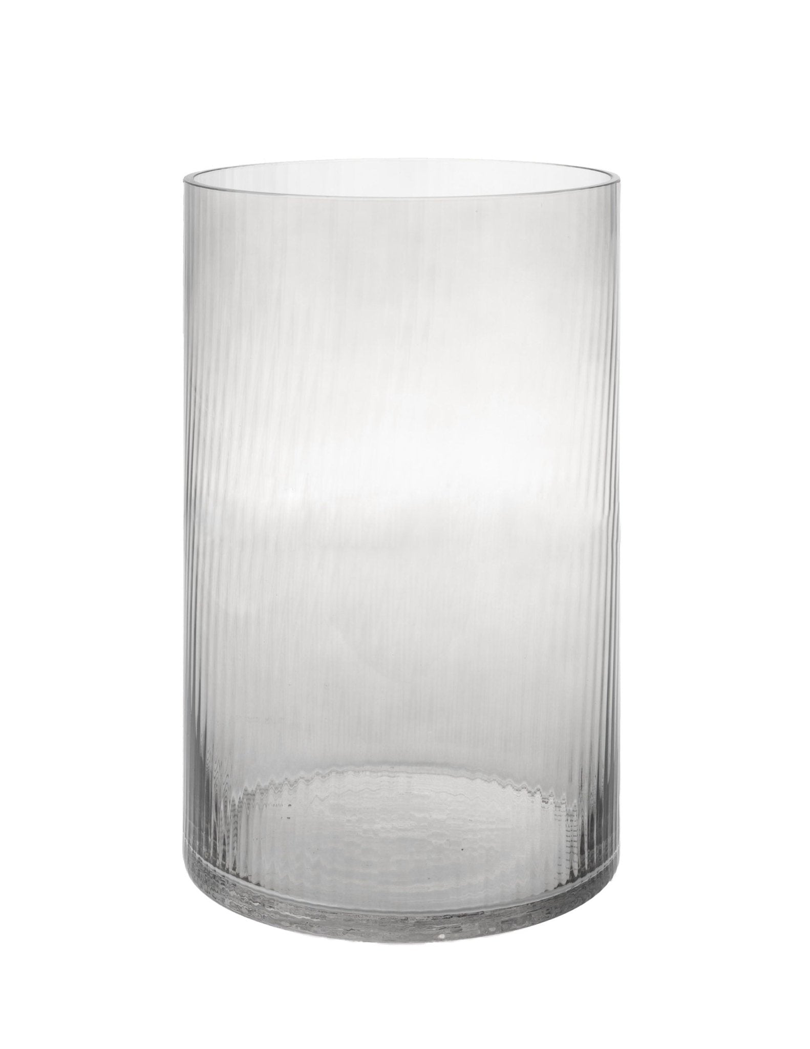 Storefactory Vase Laterne RAMSJÖ L Glas grau | Ø18x30cm - Sir Henrys