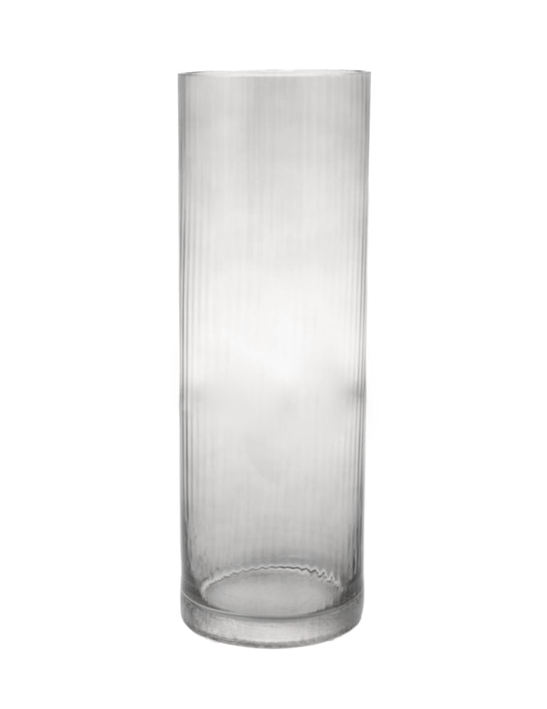Storefactory Vase / Windlicht RAMSJÖ MEDIUM grau | Ø 12x35 cm - Sir Henrys