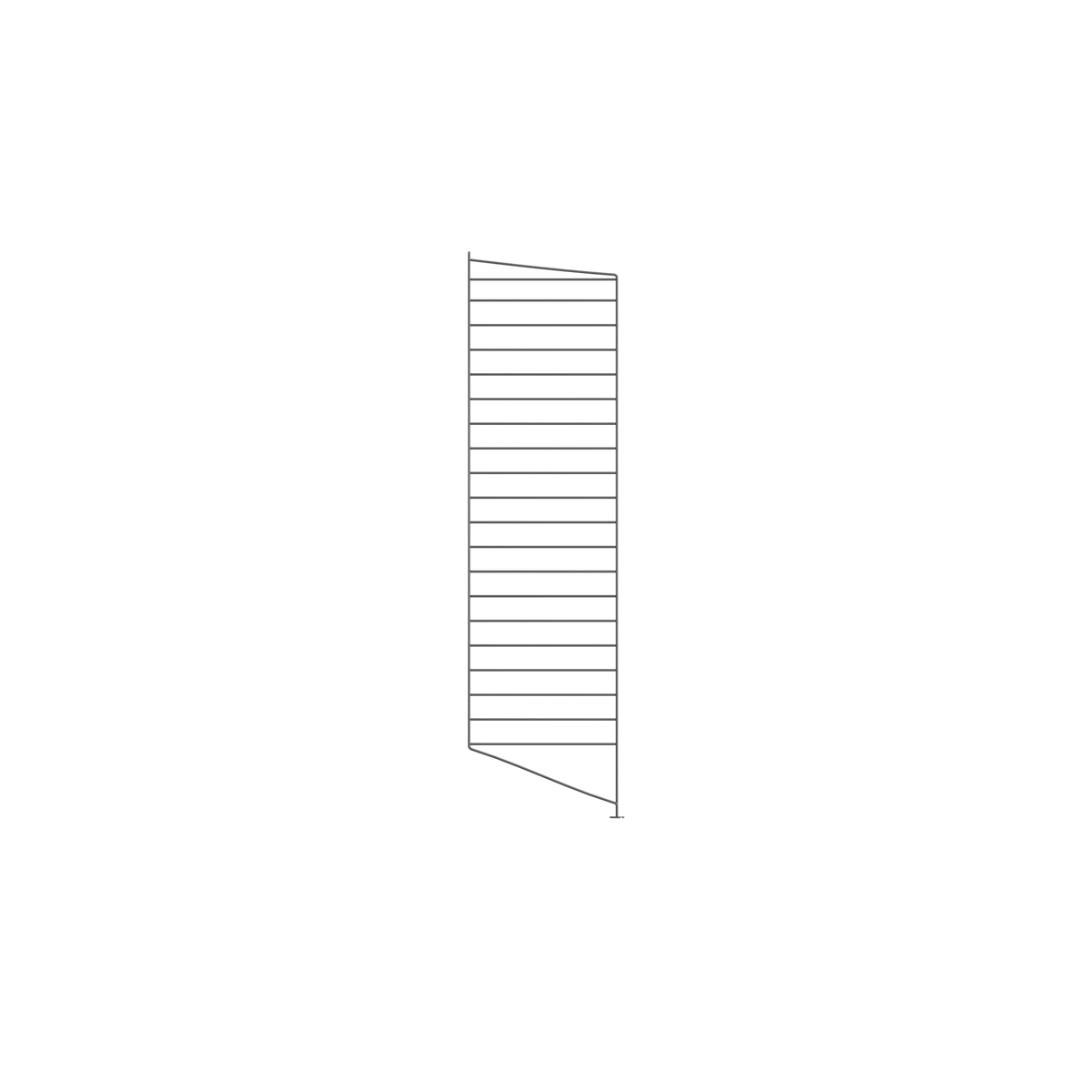 String Furniture Bodenleiter T30 x H115, Dunkelgrau, 1er Pack - Sir Henrys