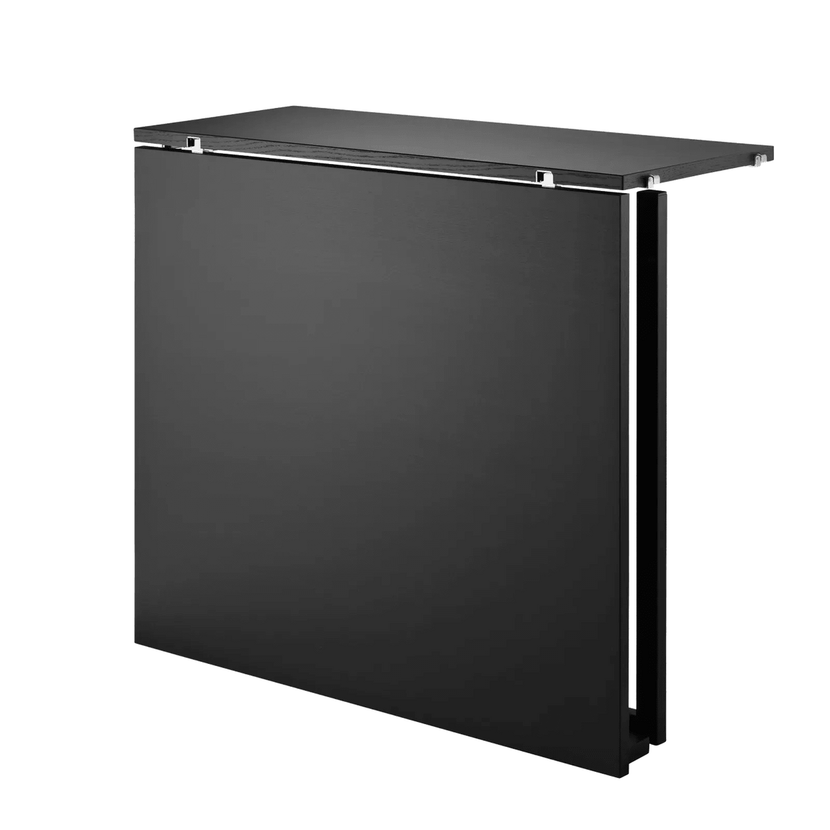 String Furniture Klapptisch B78 x T30 x H71, Schwarz gebeizte Esche/Schwarz - Sir Henrys