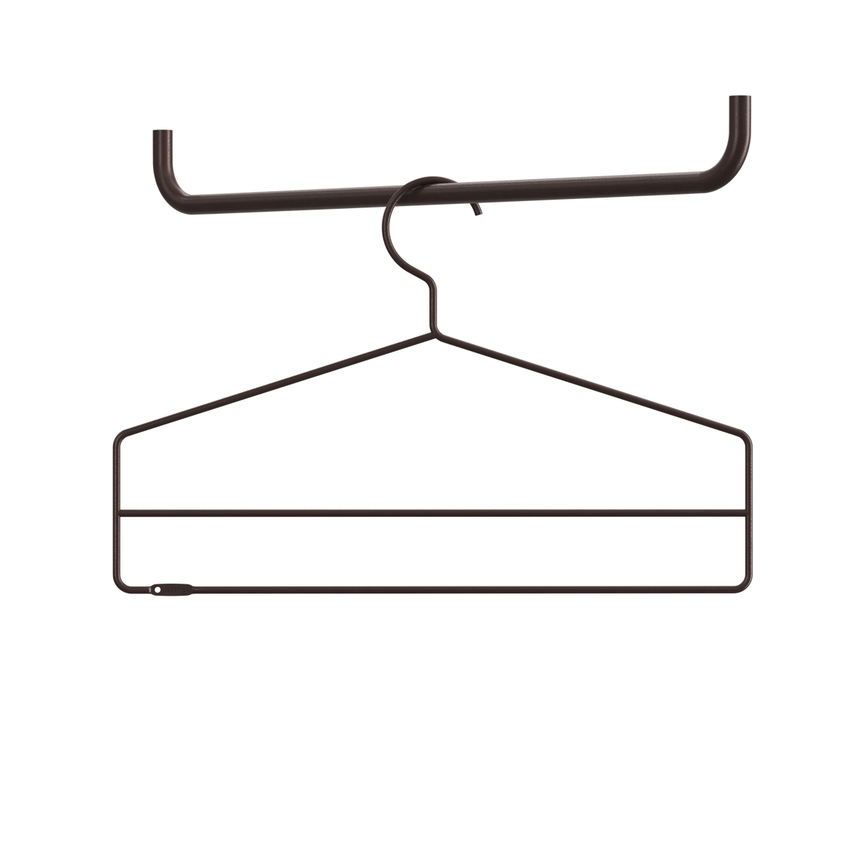 String Furniture KleiderHaken B41 x H26, Dunkelbraun, 4er Pack - Sir Henrys