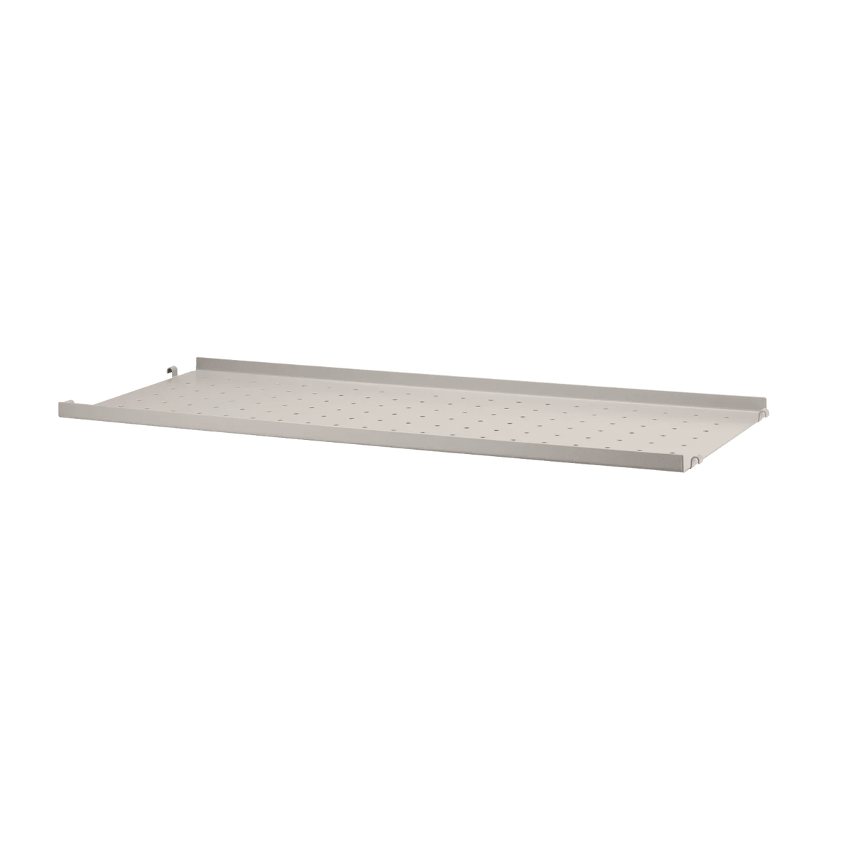 String Furniture Regalboden aus Metall niedrige Kante B78 x T30, Beige - Sir Henrys