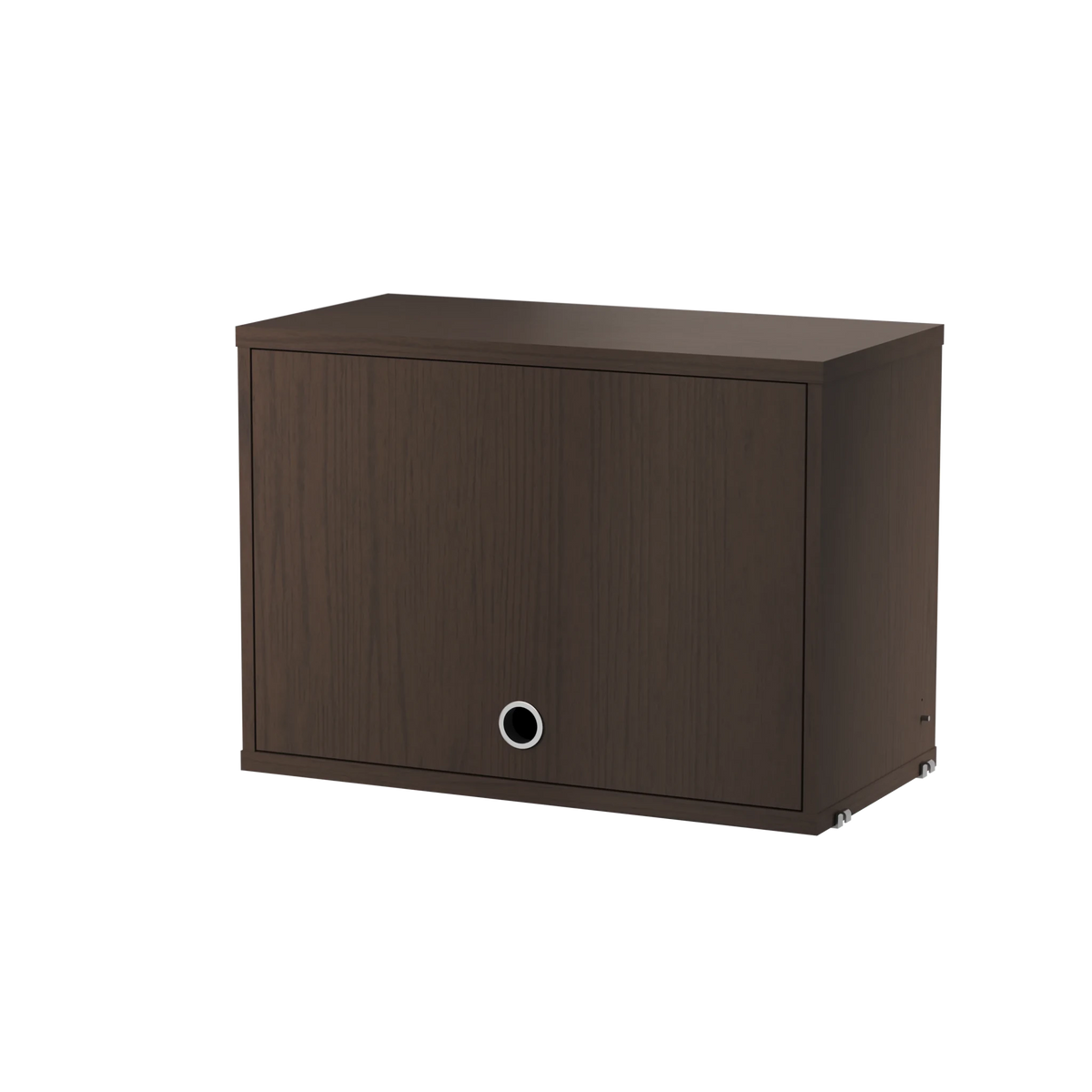 String Furniture Schrank mit Klapptür B58 x T30 x H42, Dunkel gebeizte eiche - Sir Henrys
