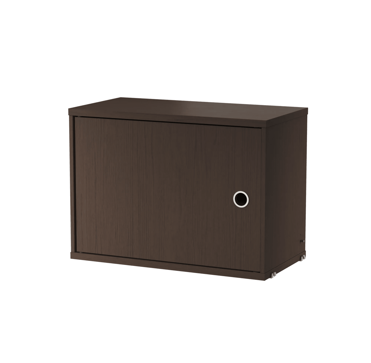 String Furniture Schrank mit Schwenktür B58 x T30 x H42, Dunkel gebeizte eiche - Sir Henrys