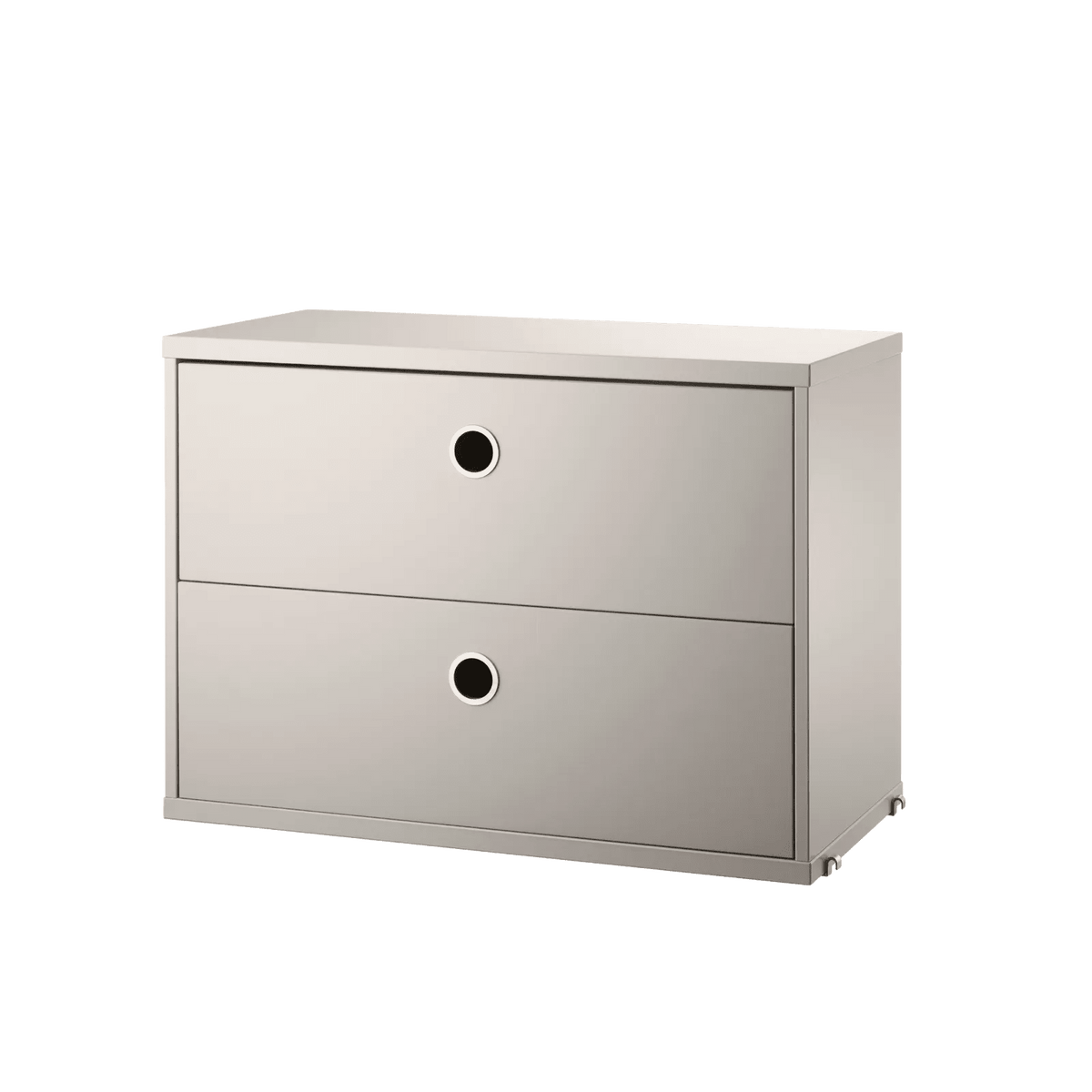 String Furniture Schubladenschrank B58 x T30 x H42, Beige - Sir Henrys