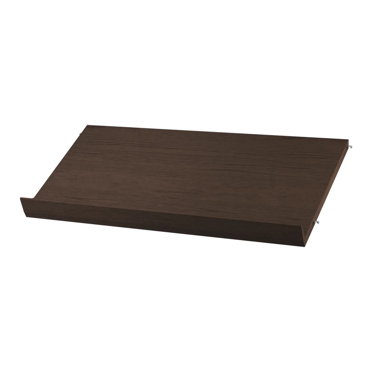 String Furniture Zeitschriftenablage Holz B78 x T30 x H15, Dunkel gebeizte eiche - Sir Henrys
