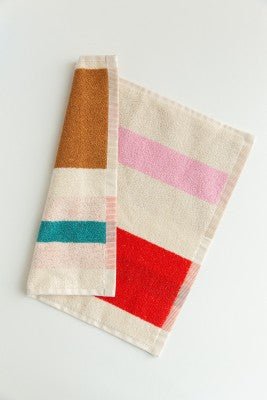 Suite702 Gästehandtuch GESCHENK 6er Set creme gestreift | 30x30cm - Sir Henrys