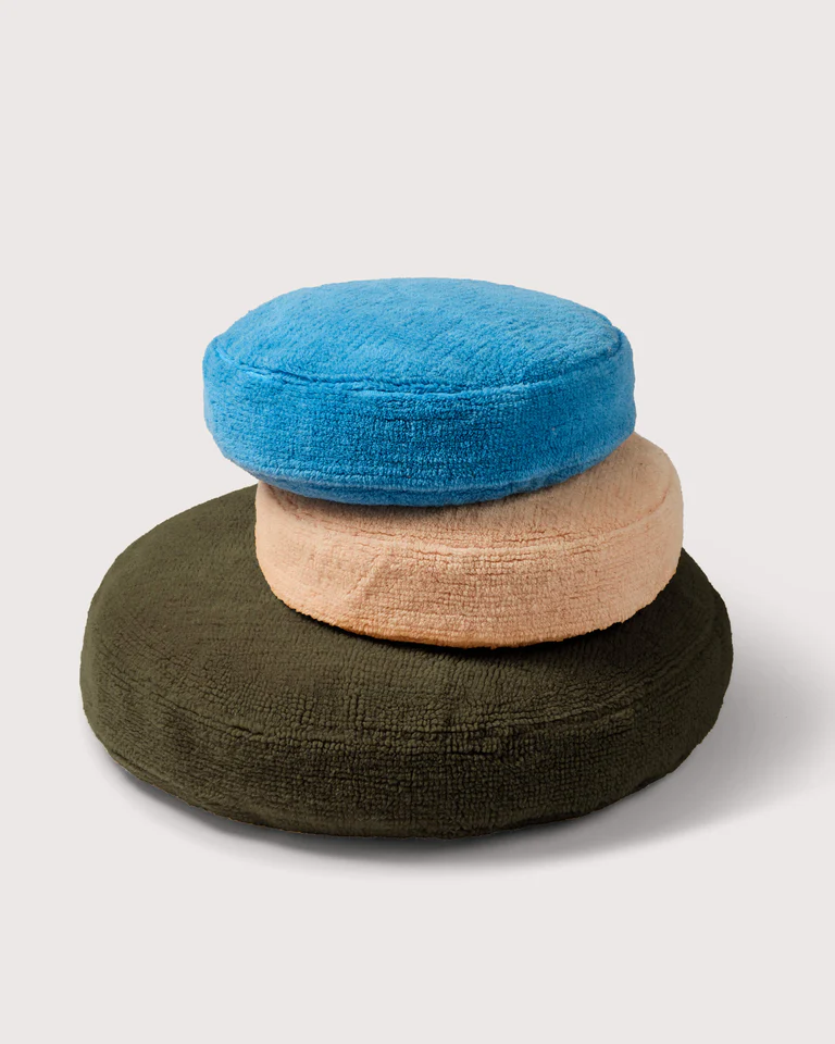 Suite702 Kissenbezug bigDot Furry BRILLIANT BLUE blau | Ø50cm