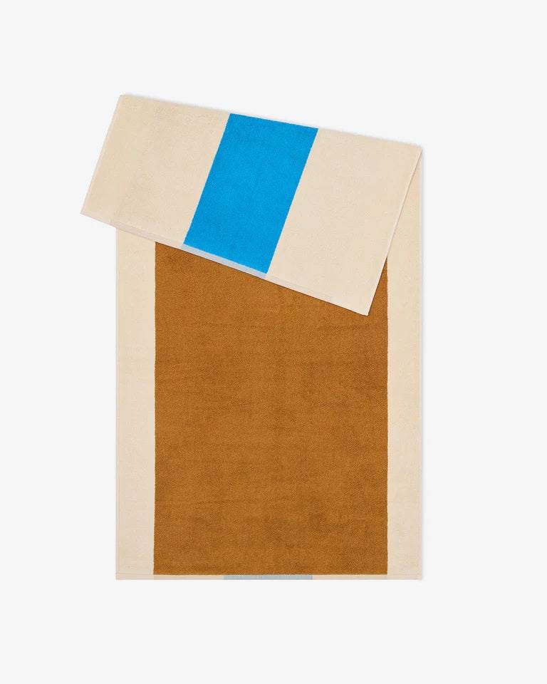 Suite702 Badetuch AQUA TOFFEE gestreift | 70x140cm