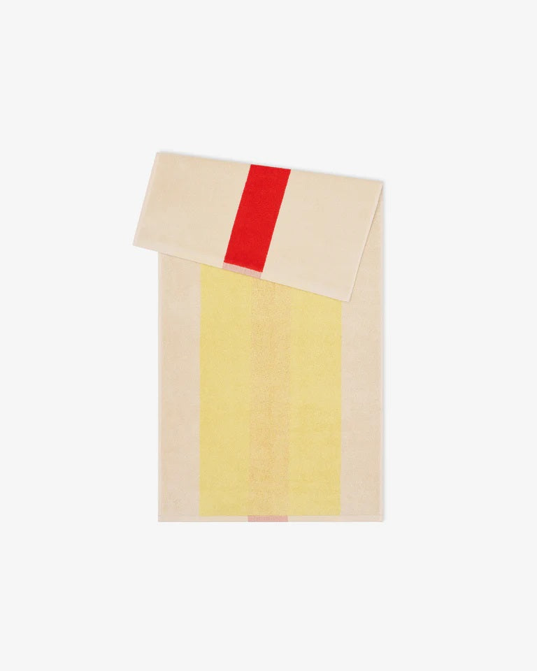 Suite702 Handtuch RED YELLOW gestreift | 50x100cm