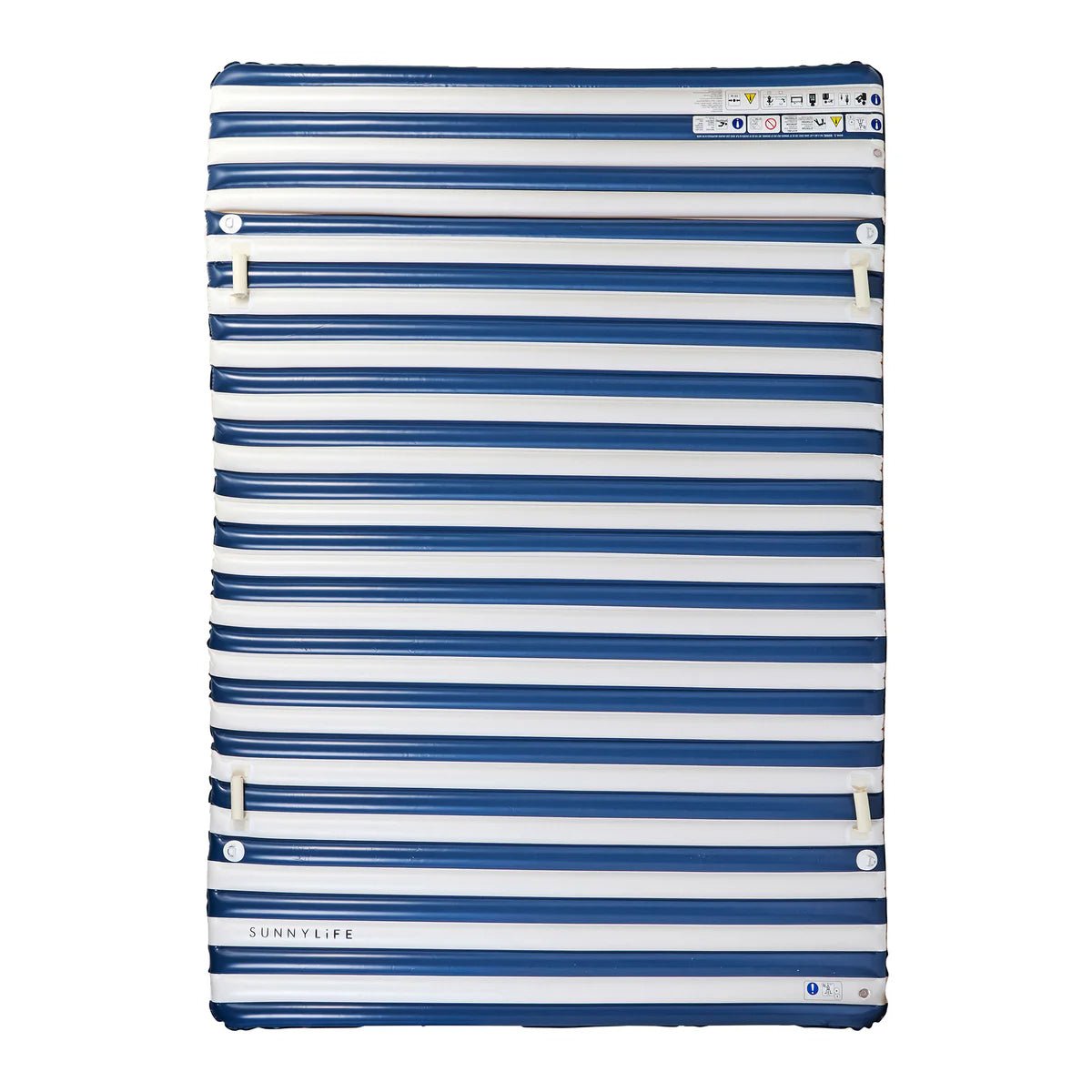 Sunnylife Luftmatratze PARTY PAD MARINE blau creme gestreift | 272x196x10cm - Sir Henrys
