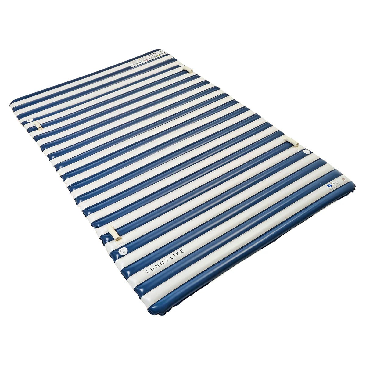Sunnylife Luftmatratze PARTY PAD MARINE blau creme gestreift | 272x196x10cm - Sir Henrys