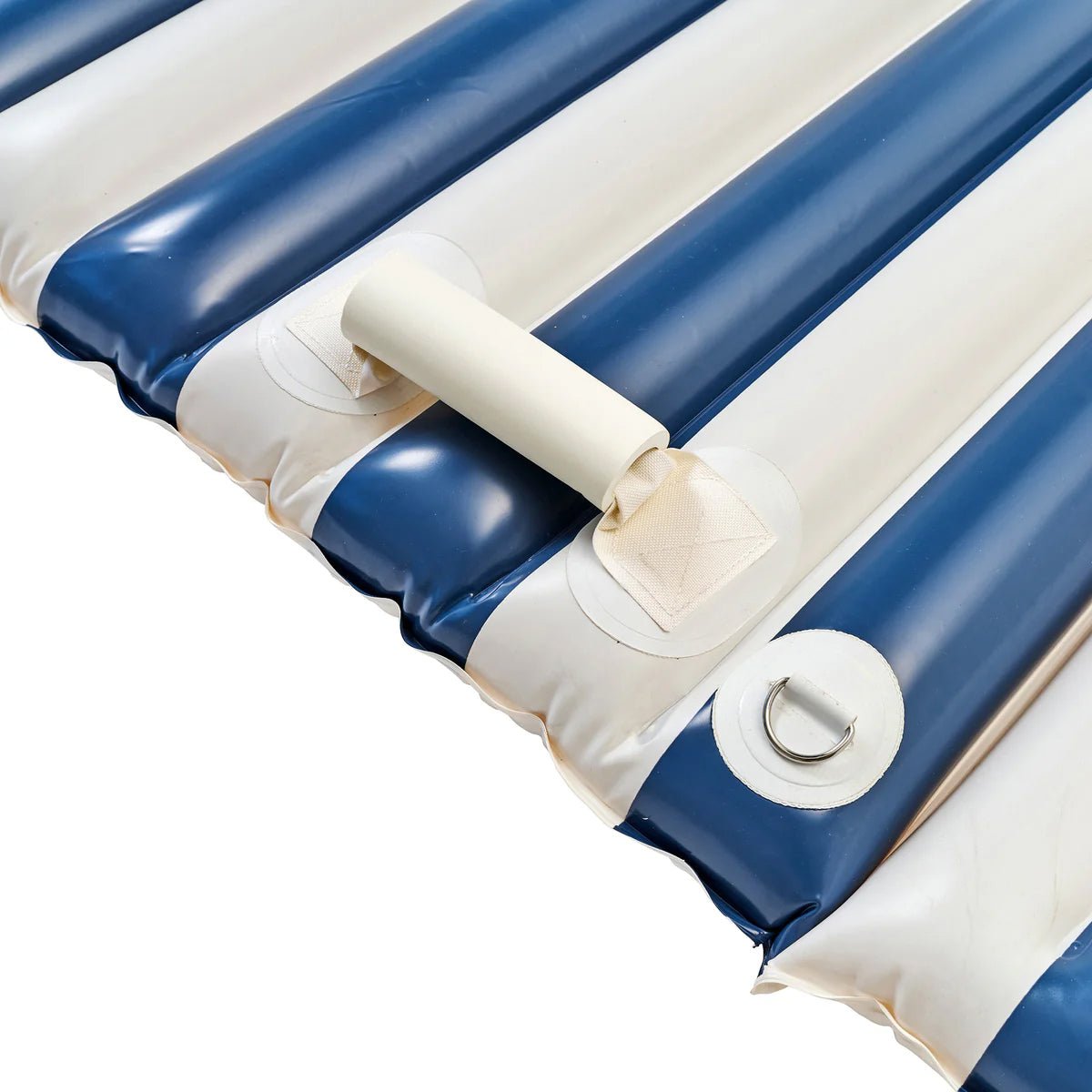 Sunnylife Luftmatratze PARTY PAD MARINE blau creme gestreift | 272x196x10cm - Sir Henrys