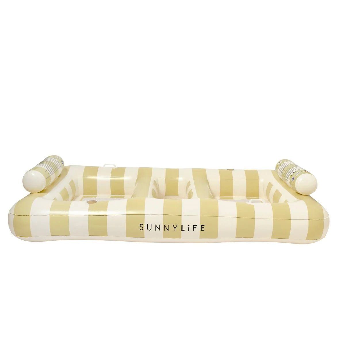 Sunnylife Luftmatratze TWIN HAMMOCK beige gestreift | 220x135x42cm - Sir Henrys