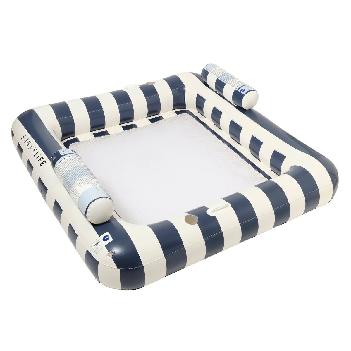 Sunnylife Luftmatratze TWIN HAMMOCK blau creme | 190x170x42cm - Sir Henrys