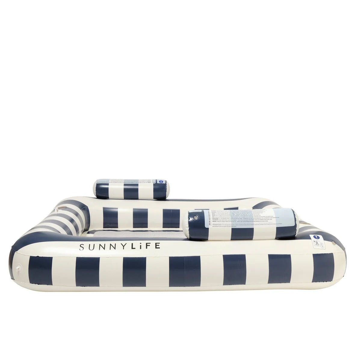 Sunnylife Luftmatratze TWIN HAMMOCK blau creme | 190x170x42cm - Sir Henrys