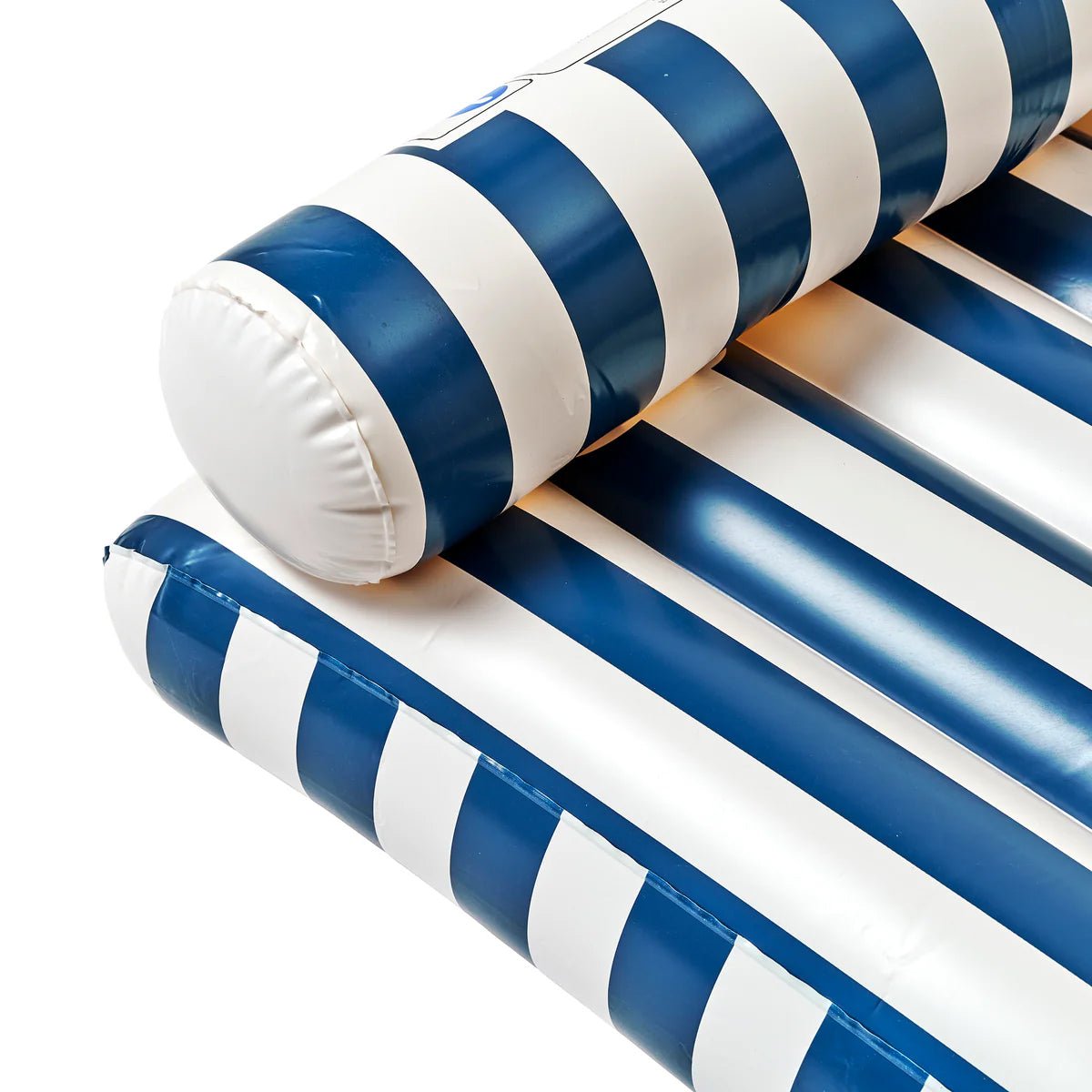 Sunnylife Luftmatraze LUXE LILO MARINE STRIPE blau weiß gestreift | 180x100x30cm - Sir Henrys
