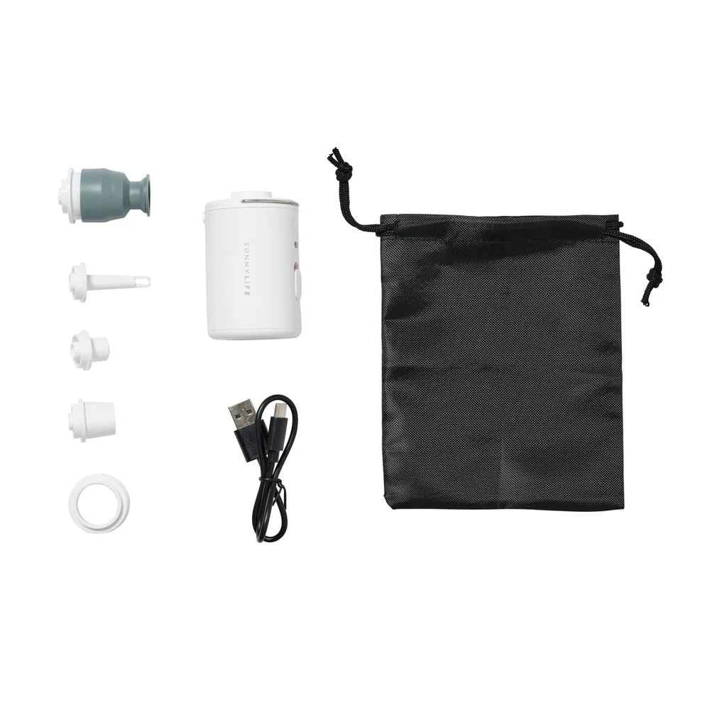 Sunnylife Luftpumpe MINI WHITE elektrisch portable weiß - Sir Henrys